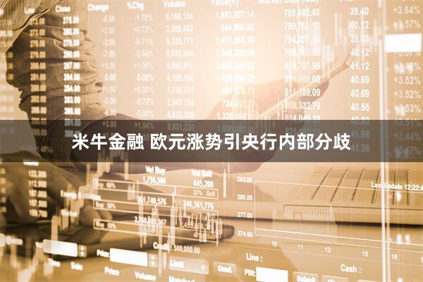 米牛金融 欧元涨势引央行内部分歧